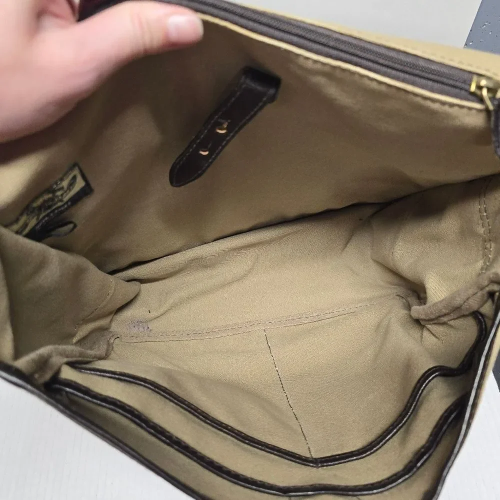 Wilson's Leather Canvas Messenger Bag